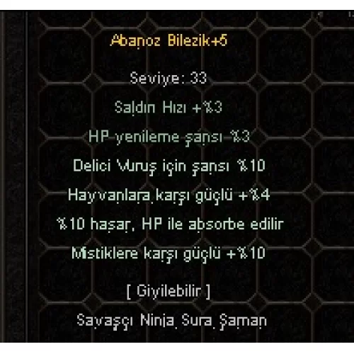  Abonoz Bilezik Elit